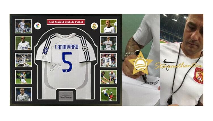 直筆サイン入りユニフォーム ファビオ・カンナバーロ レアル・マドリードFC