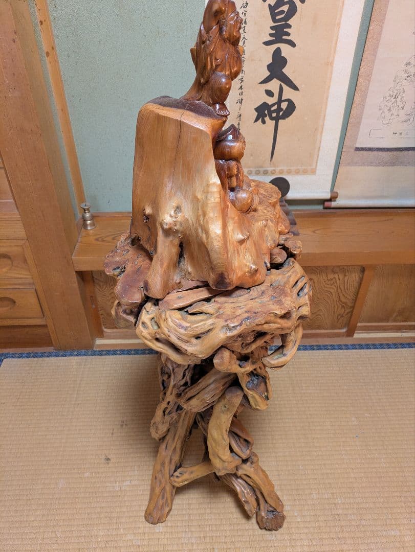 木製彫刻 神像 伝統工芸品