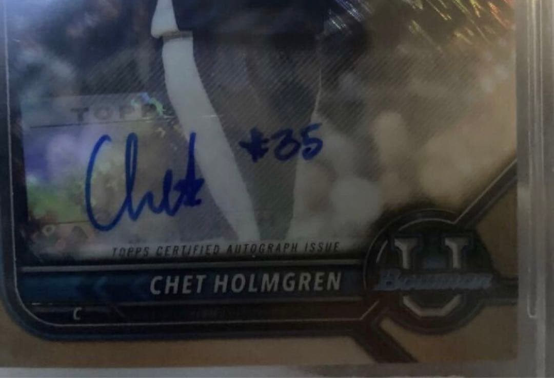 激レア❗️ミスサイン　25シリ　チェットホルムグレン