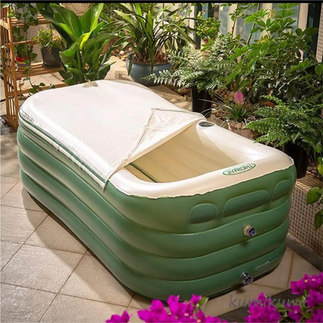 【新品】オシャレで大人気‼︎ 自宅で夢の露天風呂セット! 室内でも使える！