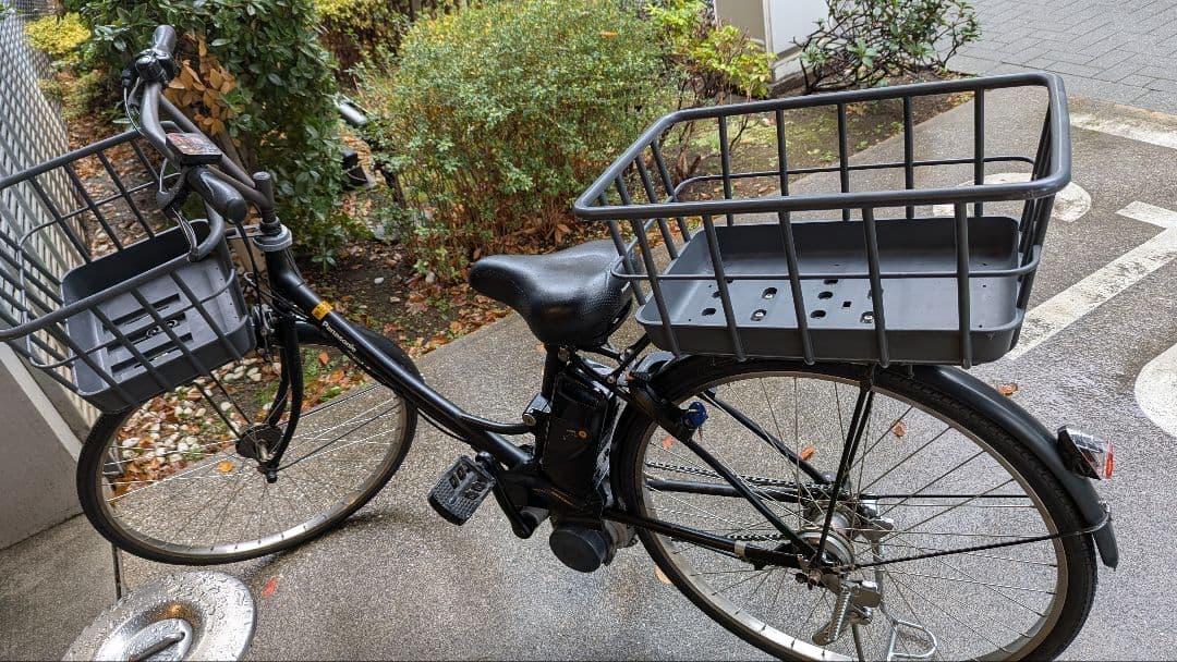 Panasonic 8ah 電動アシスト自転車 シティタイプ ブラック