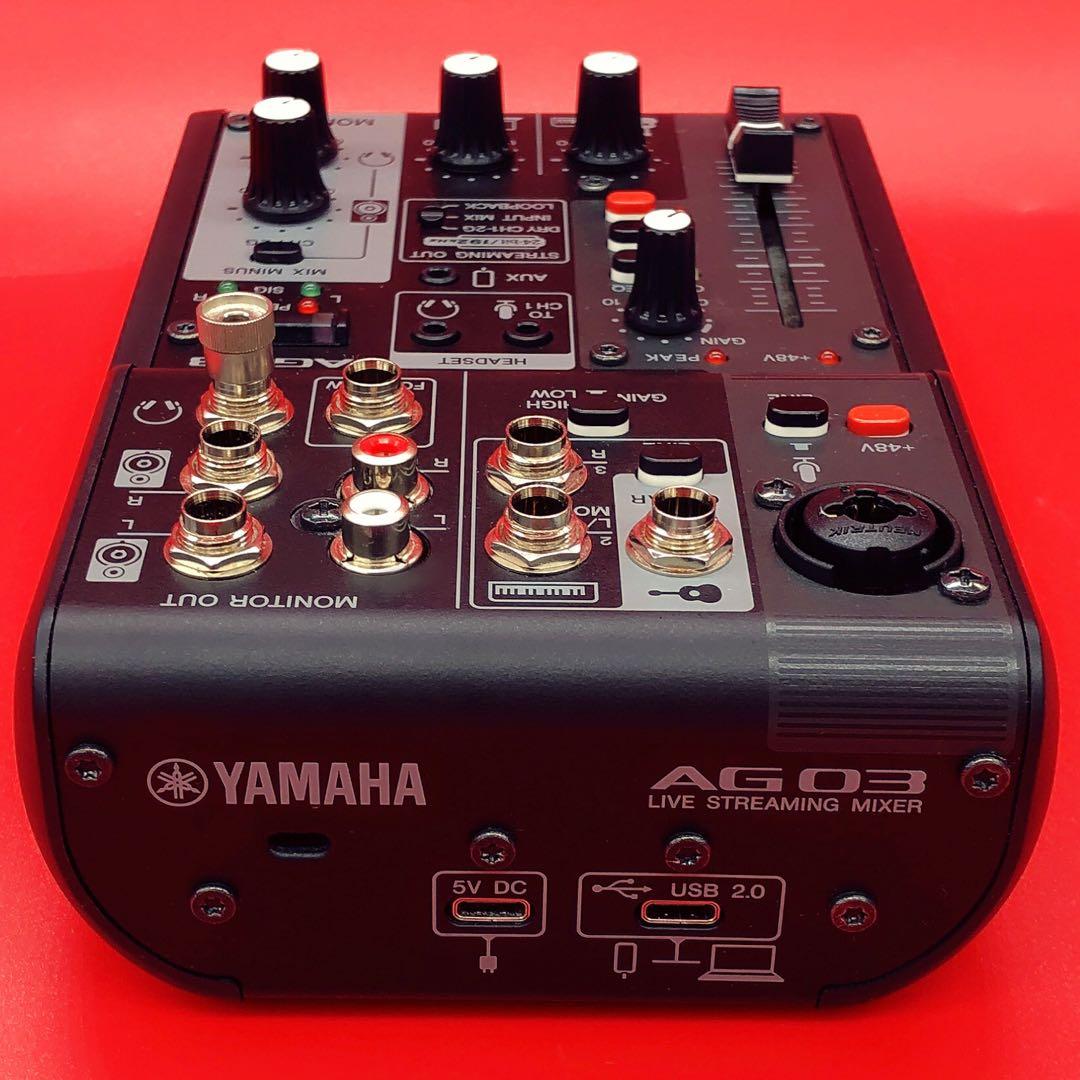 ヤマハ AG03 MK2 オーディオインターフェイス ブラック