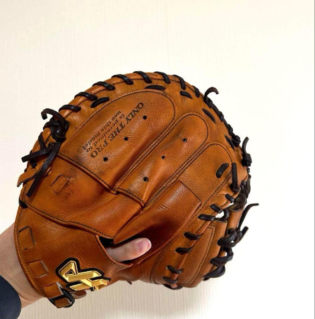 【美品・型良】ハタケヤマ　硬式キャッチーミット