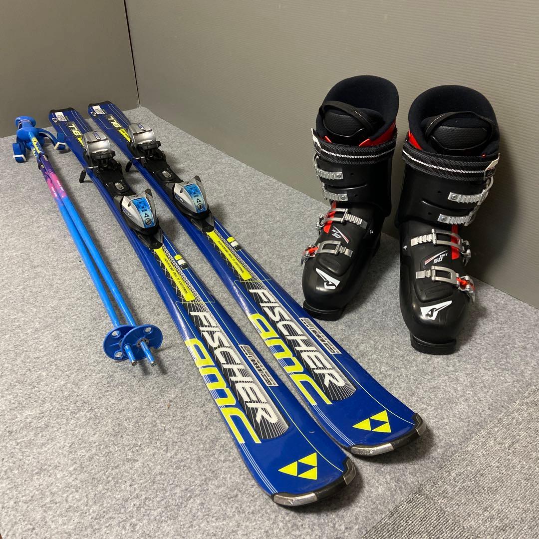 ★メンテナンス済　大人スキーセット板170cm ブーツ28〜28.5cm