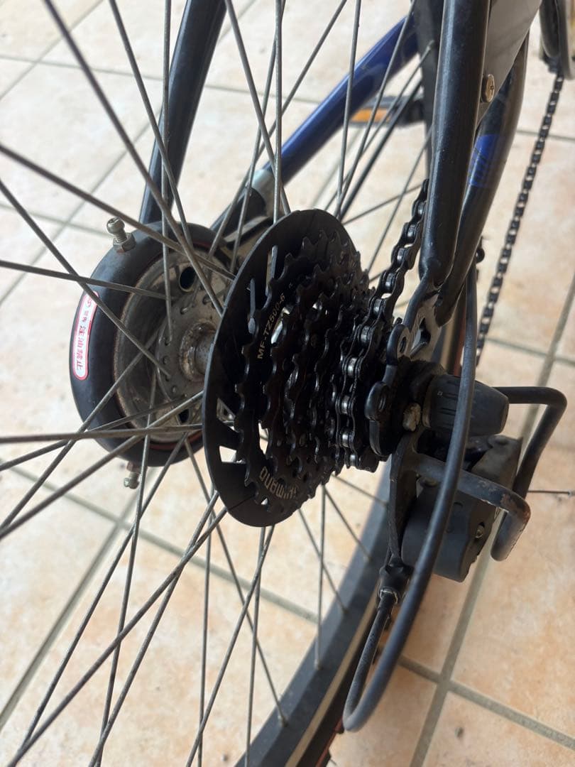 ブリヂストン 美品 24インチ 子供自転車 6段変速 カゴ付