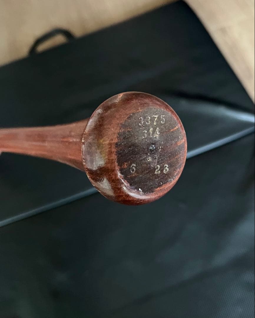 西武ライオンズ 若林楽人 #35　バット NPBマーク 支給品　実使用