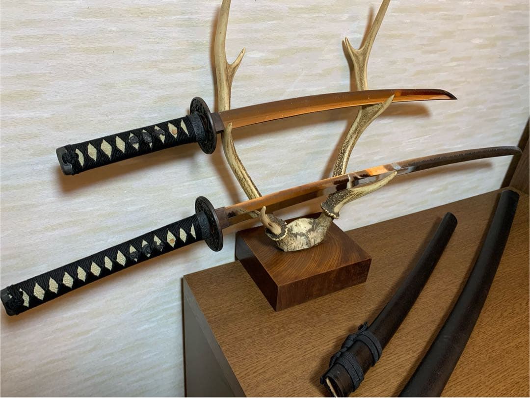 模造刀　鹿の角　サムライ　侍　コスプレ