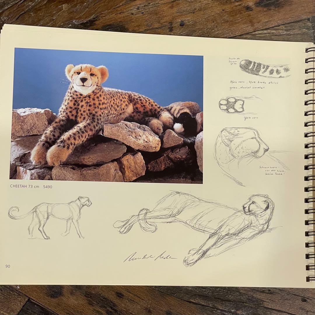 KOSEN ケーセン　レアな寝そべりチーター　CHEETAH 73cm 5490