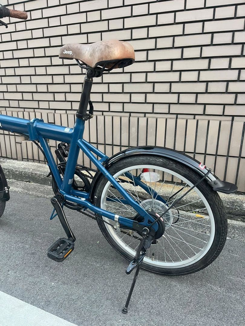 Jeep 折りたたみ自転車 青
