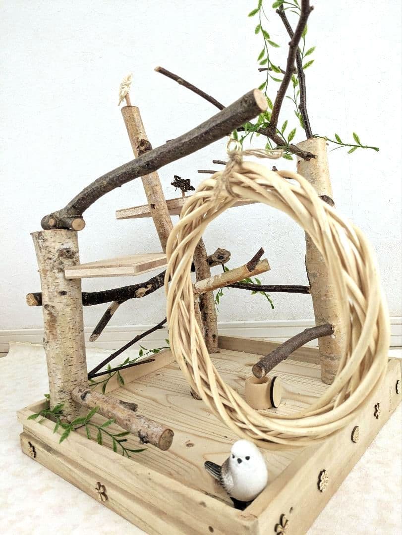 バードアスレチック　白樺の森テラス　バードトイ　餅つきセット付き