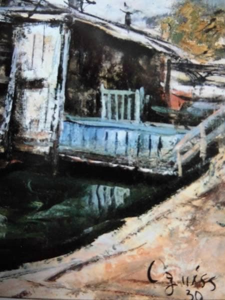 Oguiss、LAVOIR DE LA SAINE、希少画集画、新品額装付