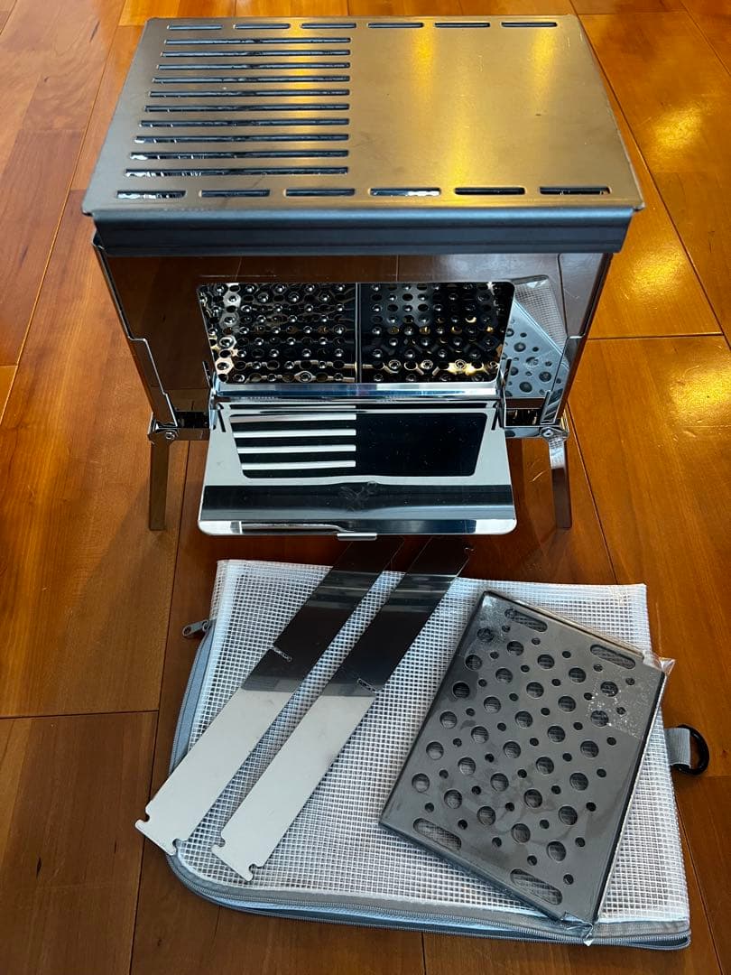 笑's コンパクト焚き火グリル 「B-GO」 グリルプレート3点セット　未使用