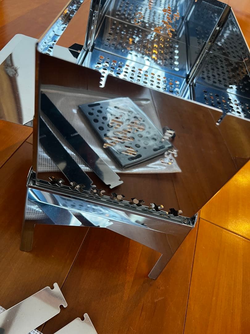 笑's コンパクト焚き火グリル 「B-GO」 グリルプレート3点セット　未使用