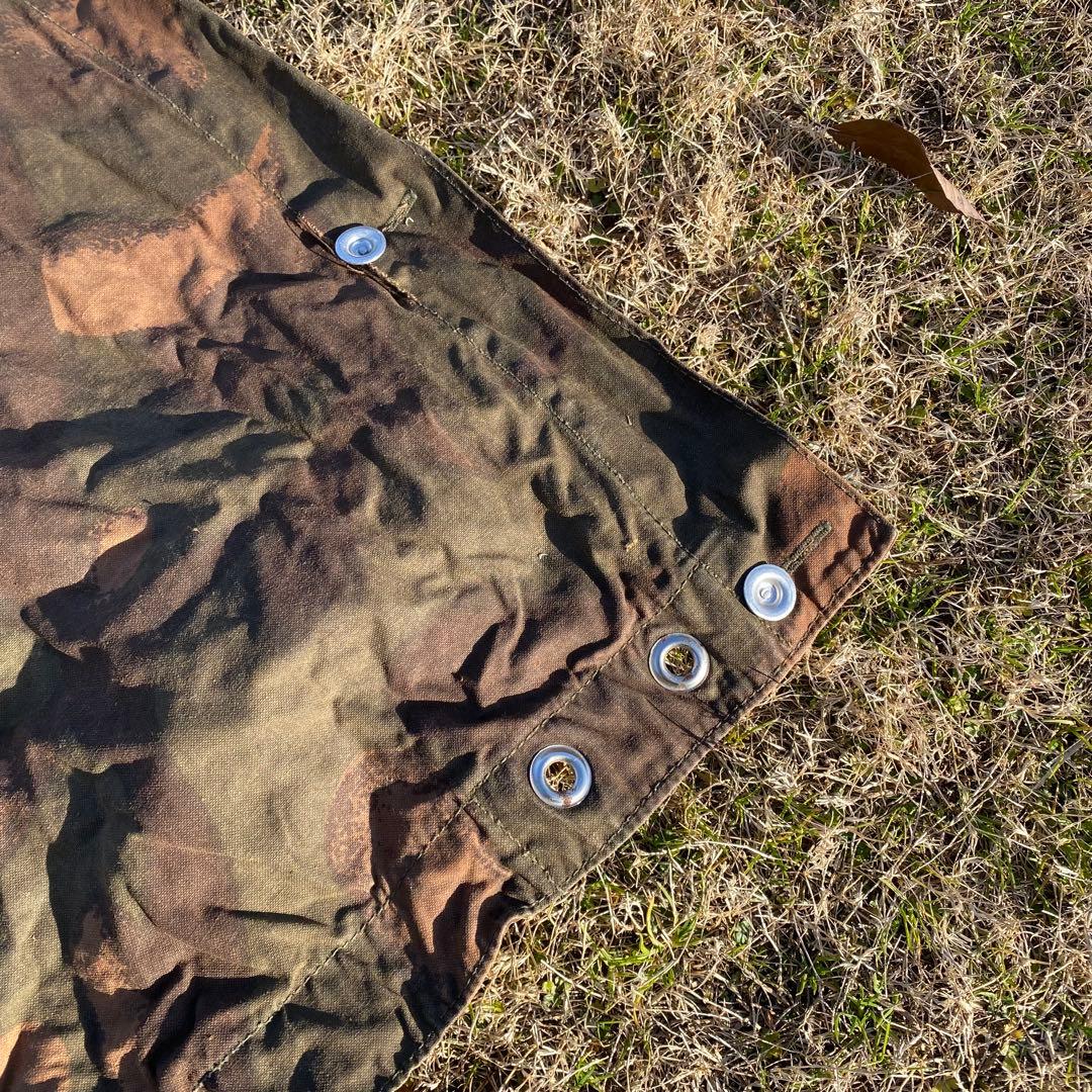 ハンガリー軍幕④　ポンチョ　２枚　ポール・ペグセット　 ワンポールテント