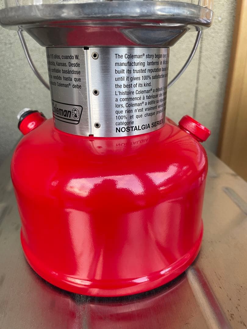 コールマンノスタルジアLEDランタンカスタマイズRED