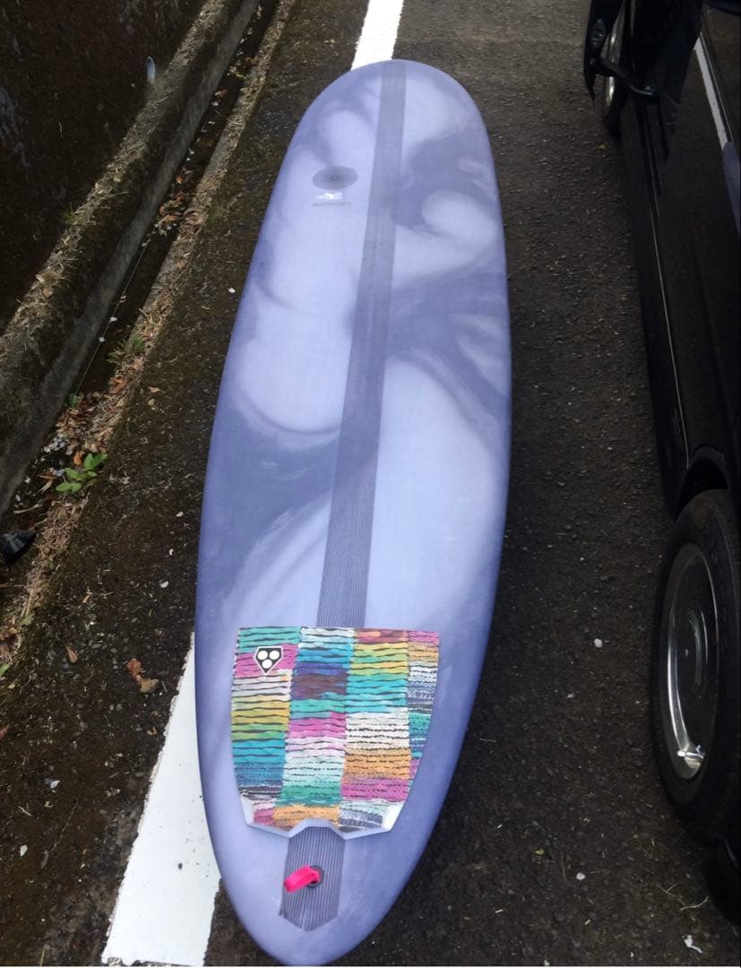 値下げ★ミッドレングス 8ft ハンドシェイプ★美品　グレー