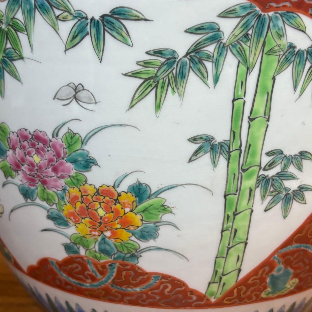 古伊万里◎赤絵火鉢　￼