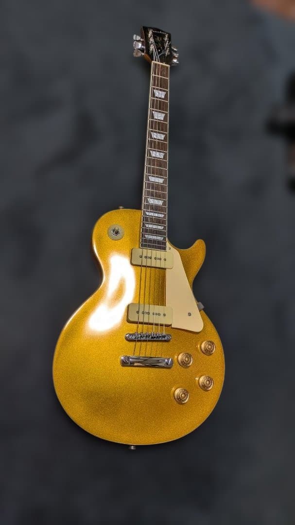 【本日17時まで】Bacchus レスポール ゴールドトップ P-90 美品