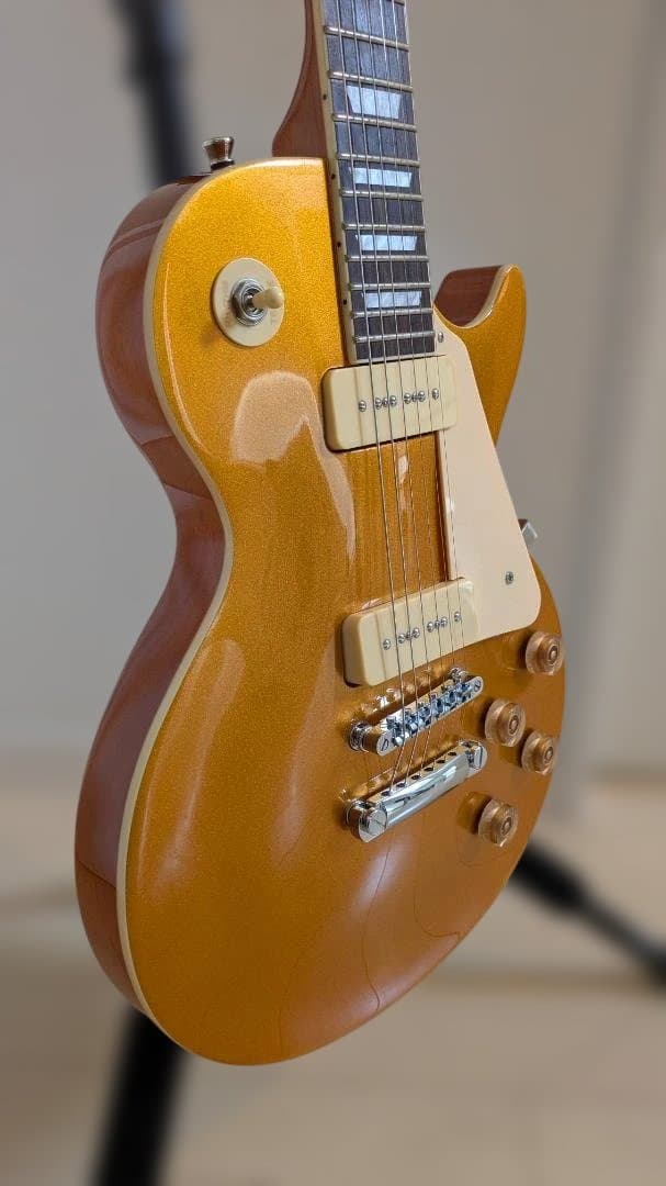【本日17時まで】Bacchus レスポール ゴールドトップ P-90 美品
