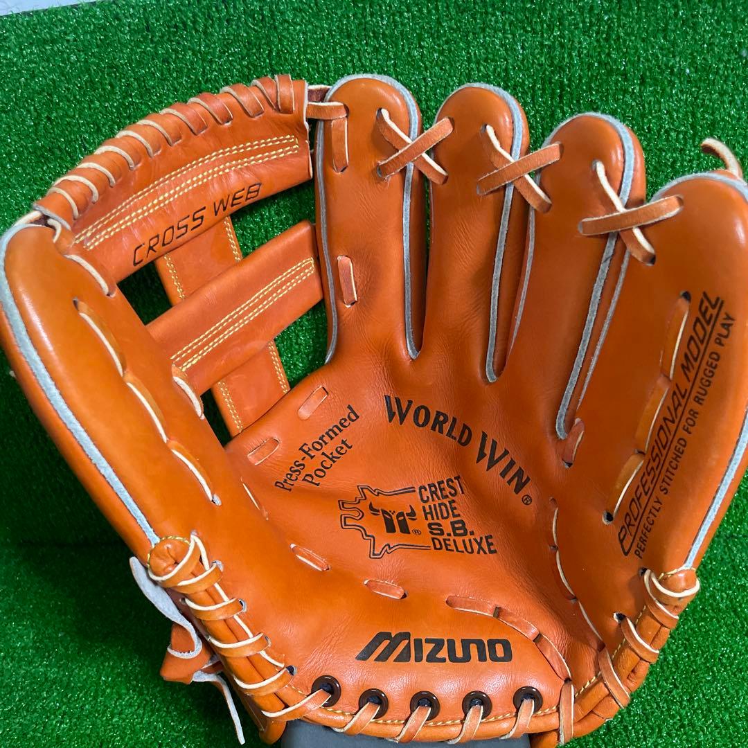 【当時物】 ミズノ ワールドウィン 硬式用 内野手用 大人用 グローブ