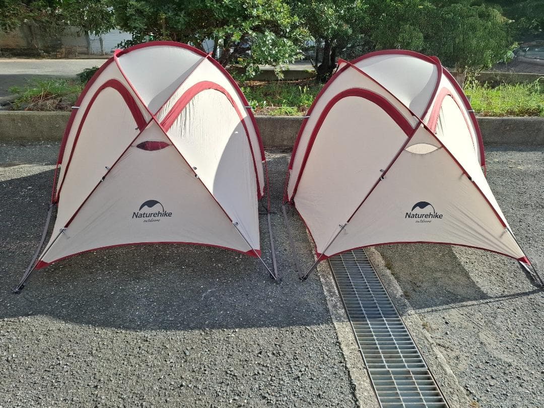 テント（ネイチャーハイク　ハイビー3）　2セット（1セットはポール等損傷あり）