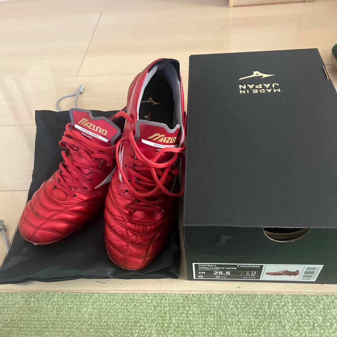 ミズノ40周年限定　モレリアネオ4 ジャパン　25.5cm