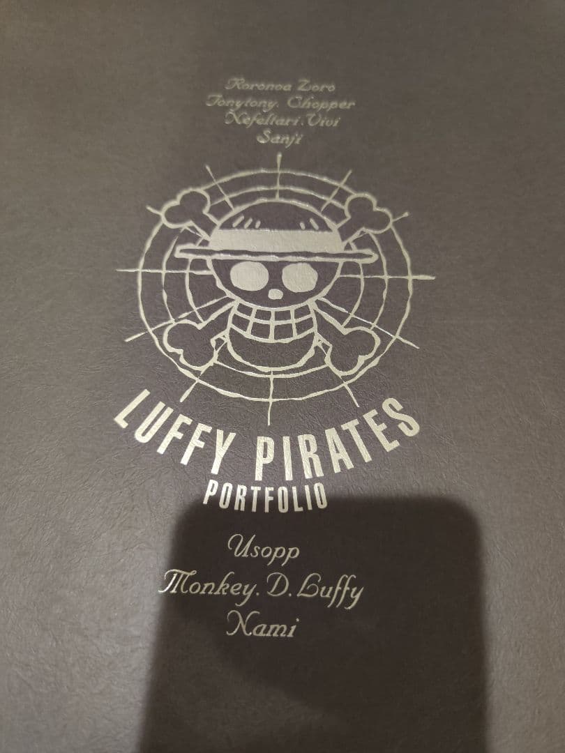 ONE PIECE ポートフォリオ　ルフィ　ゾロ　ナミ　サンジ　ポートレート付き