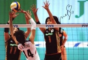 バレーボール　五輪　オリンピック　栗原　恵　女子日本代表　 直筆サイン入りフォト