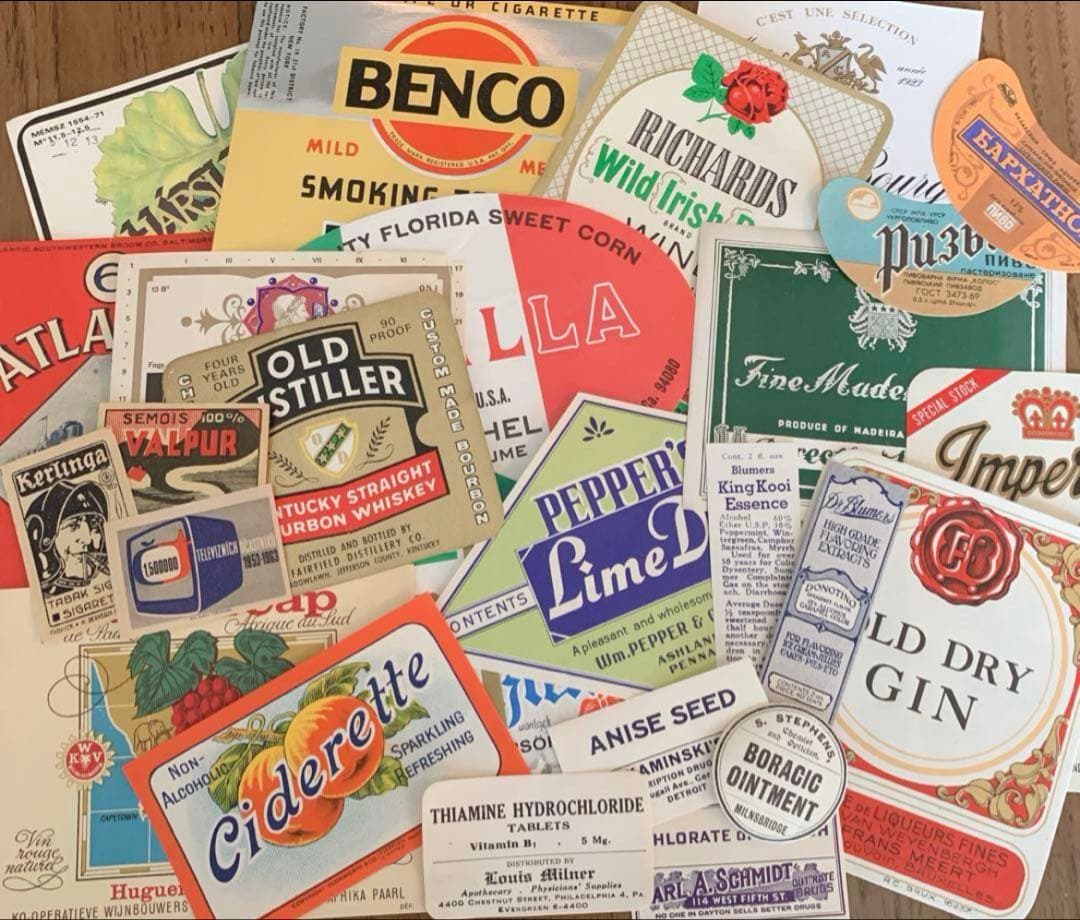 SALE！紙モノ詰め込みBOX ★60サイズ 海外 紙もの ヴィンテージ