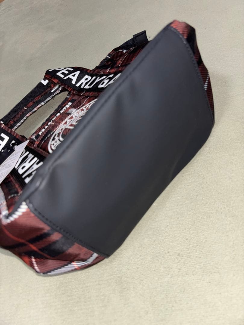 （新品）パーリーゲイツ、マルチチェック柄シリーズ、カートバッグ、ラウンドバッグ