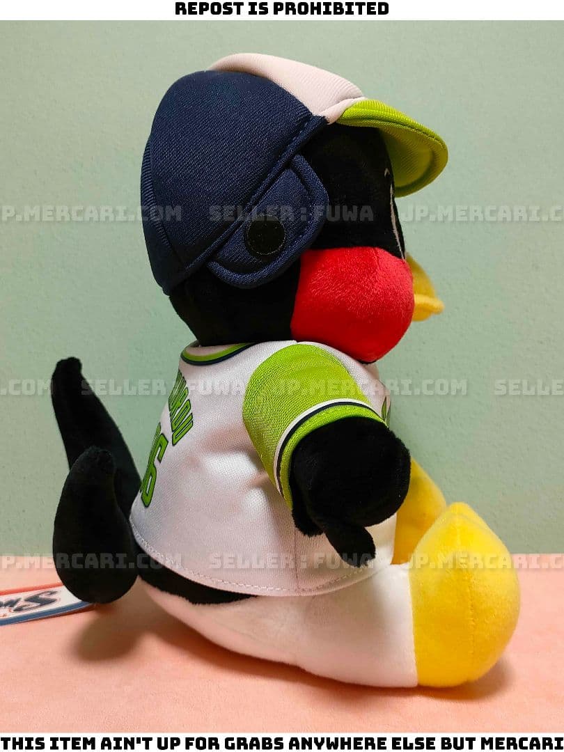 【未使用】東京ヤクルトスワローズ つば九郎 CREWユニホーム ぬいぐるみ