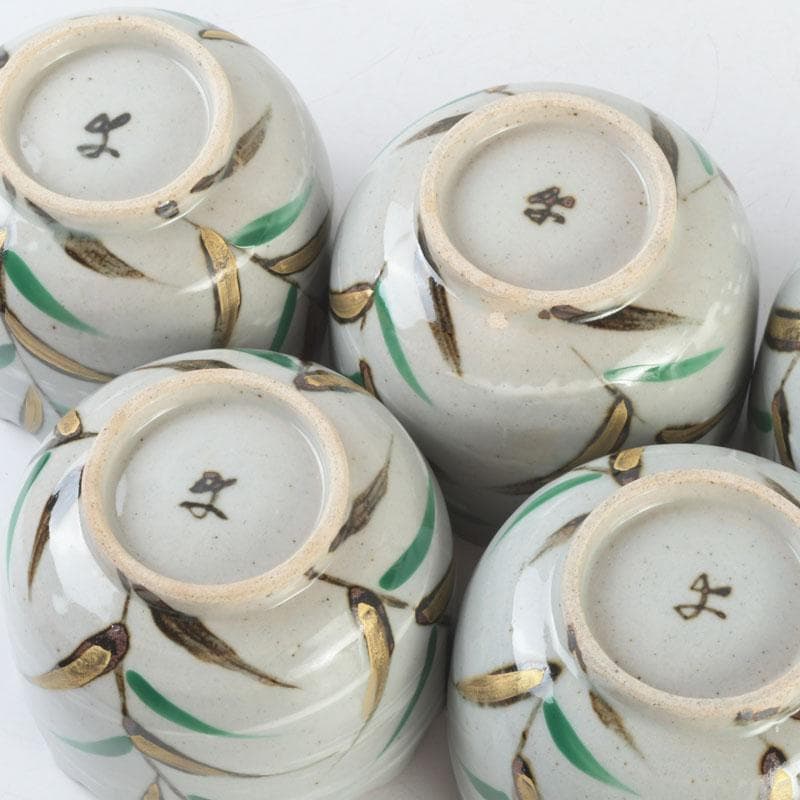 和食器　茶懐石　幸兵衛窯　芦文　小鉢　五客　共箱　N　9373