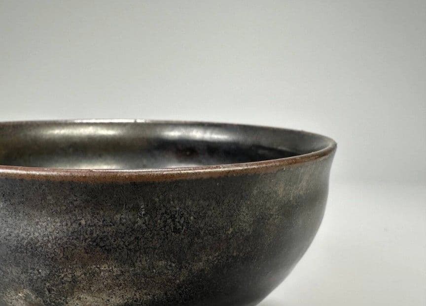 高麗～李朝時代　黒高麗　茶道具　黒釉茶碗　抹茶碗　朝鮮古陶磁