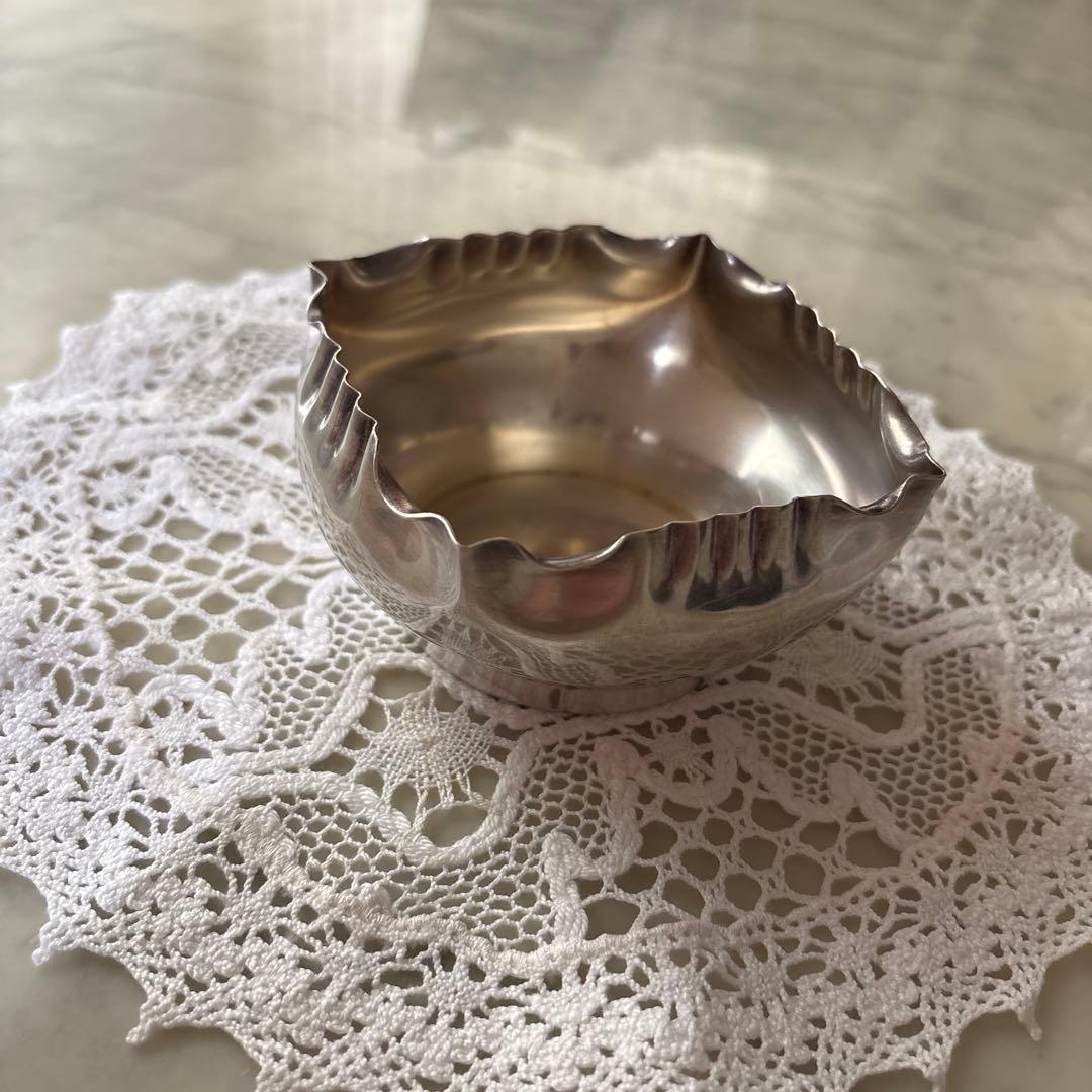 フランス　アンティーク　ヴィンテージ　シルバープレート　小物入れ