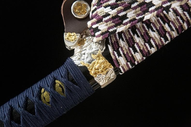 二色獅子太刀 日本刀 模造刀 居合刀 武士道 武蔵 鑑賞用 手鍛造打