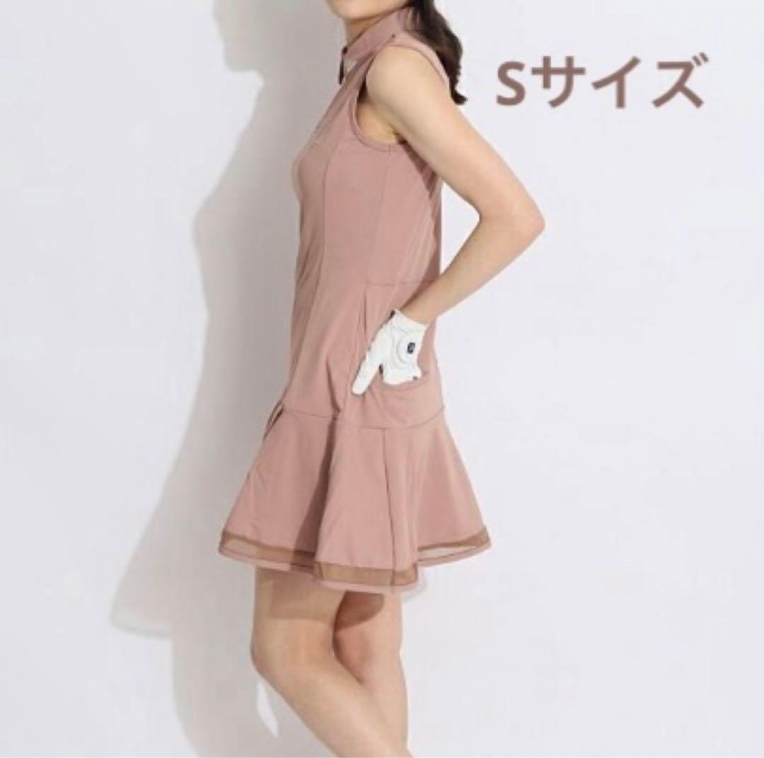 ⭐️値下げ⭐️　DESCENTE LUXE ゴルフ ワンピース S 襟付き