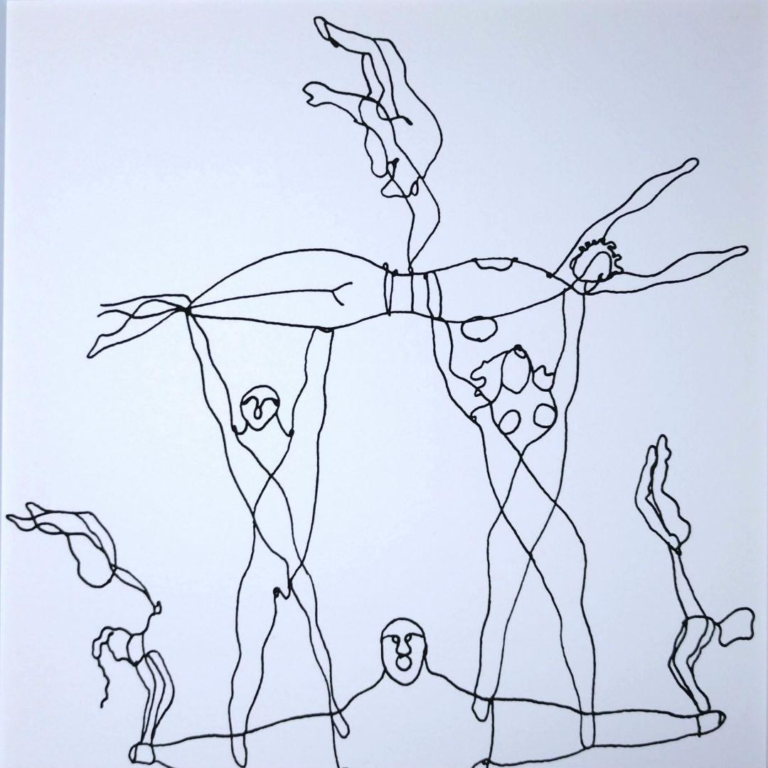 アレクサンダー・カルダー シルクスクリーン 額装品 サーカス モノトーン アート