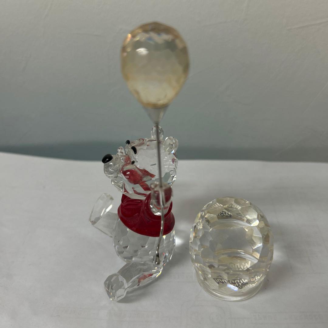 スワロフスキー社 クリスタルガラス プーさん フィギュア　と　樽フィギュア