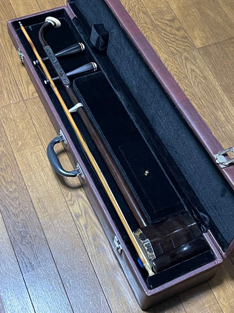 中国 二胡 黒檀　ER−800　付属品セット