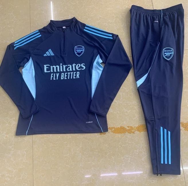 アーセナル サッカー トレーニングウェア 上下セット ネイビー