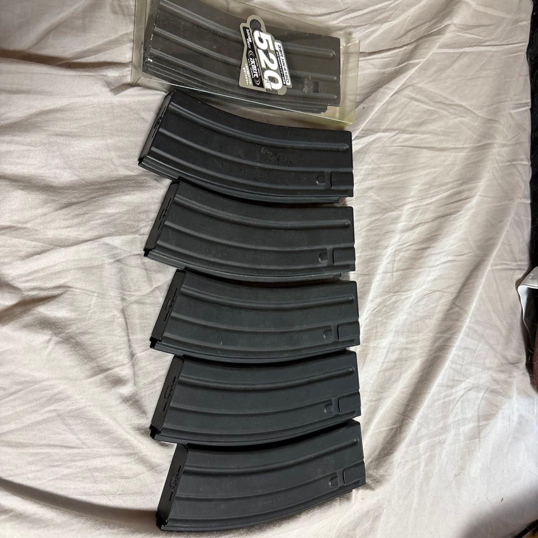 東京マルイ 次世代m4用520連ブラックマガジン 6本セット