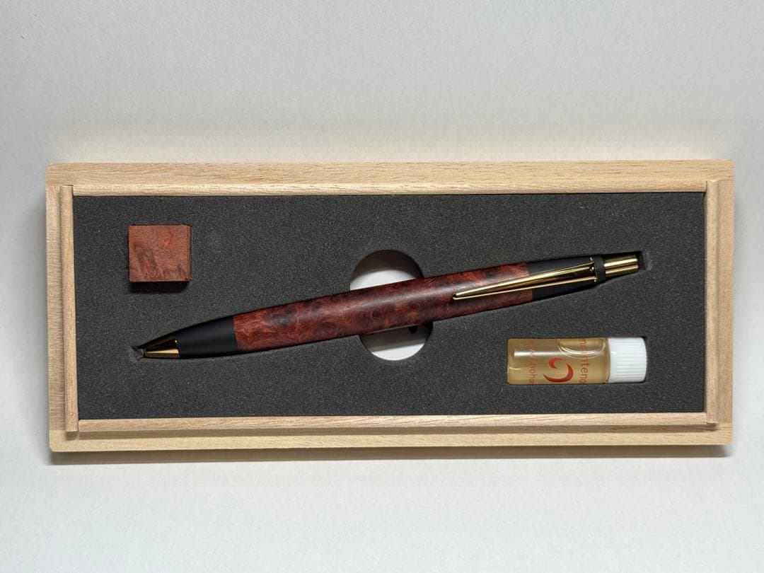 野原工芸　特上花梨瘤　スタンダードボールペン　極美品