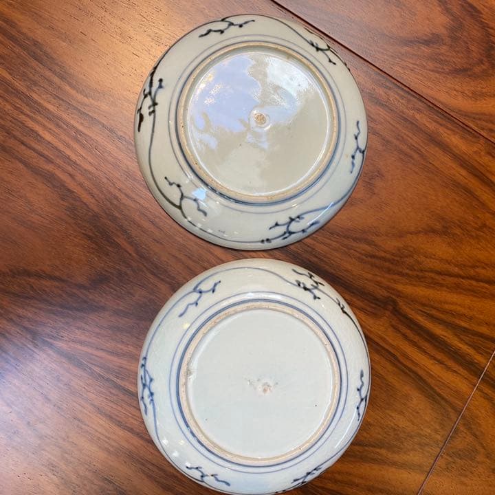 皿　古伊万里染付　2枚セット