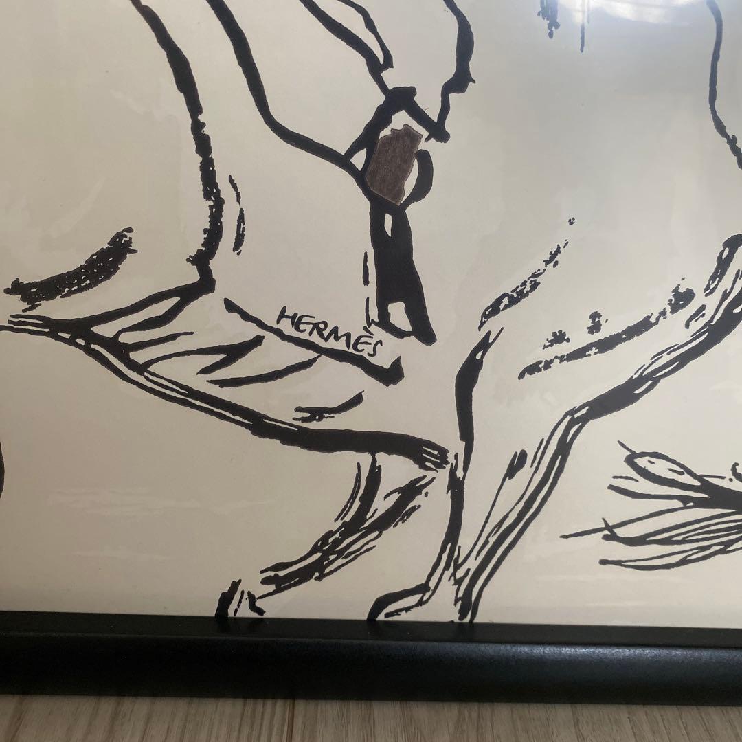 エルメス壁紙　額入り　A2サイズ