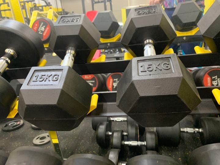 ラバーヘックス  ダンベル　60kg 2個