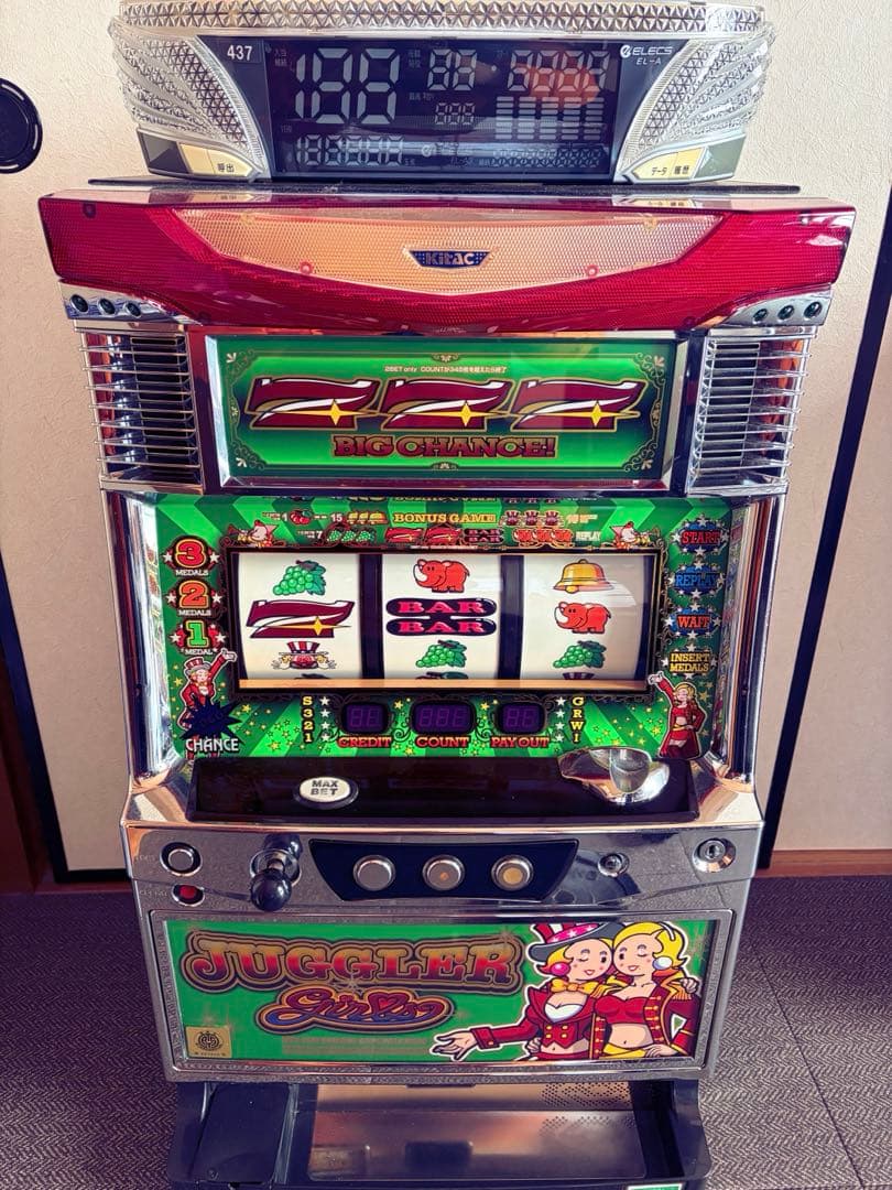 【データカウンター付き】ジャグラーガールズ 5号機 実機 中古 不要機