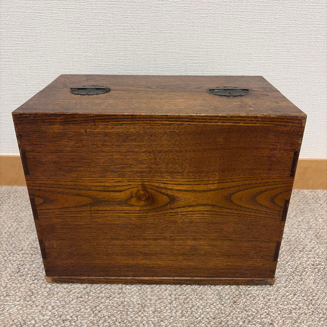 アンティーク木製収納ボックス 3段引き出し