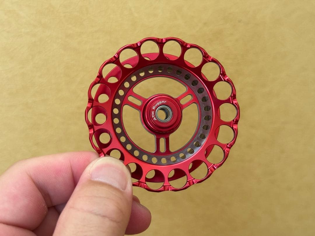 黒鯛工房 THEアスリート カスタムスプール 65F レッドチタン ②