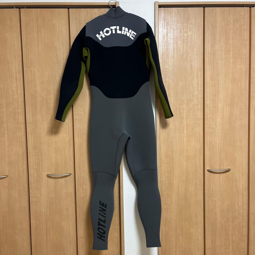 最終値下　HOTLINE フルスーツ ブラック/グレー/グリーン　ML