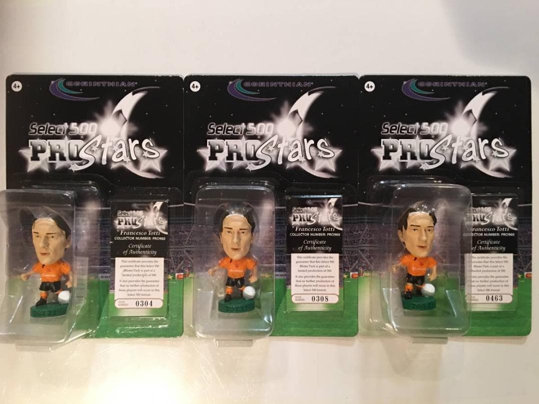 コリンシアン・セレクト500【フランチェスコ・トッティ＊AS ローマ/Ａ】×３体